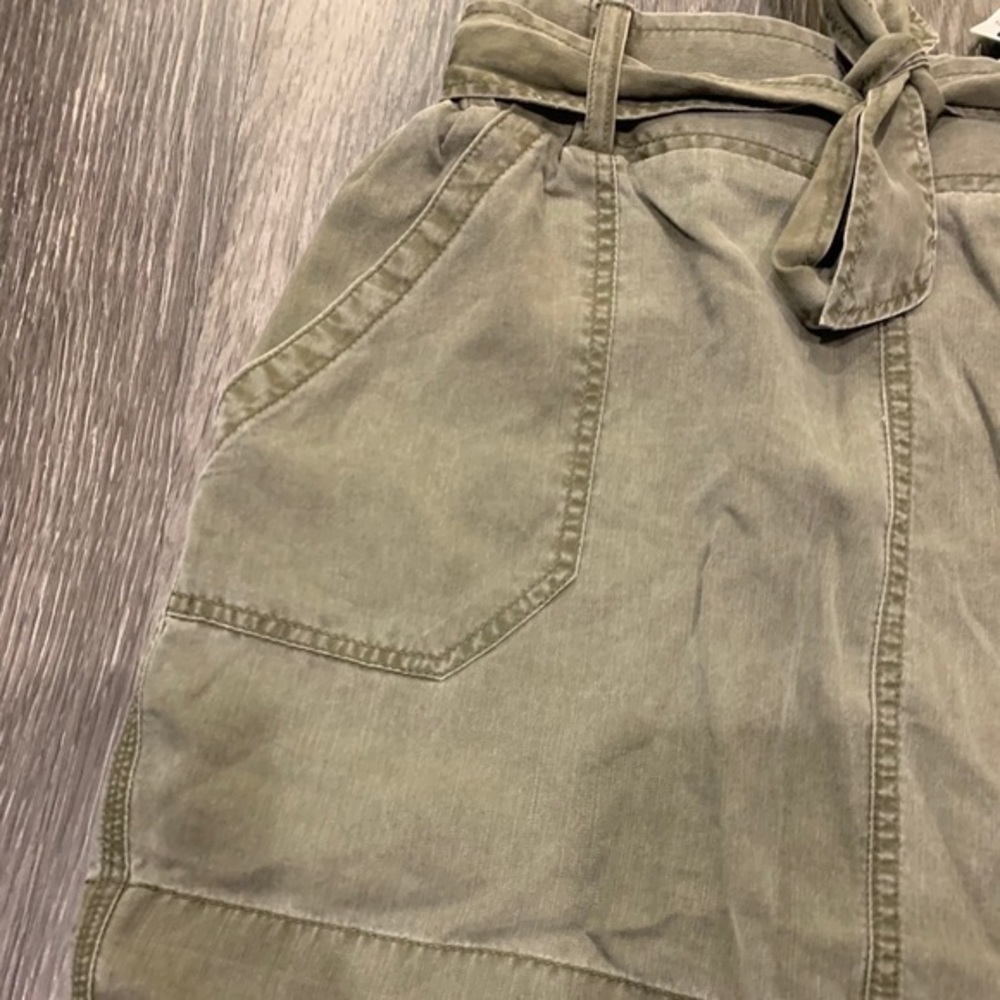 Olive Express Skirt Army Green Utility Pencil - Picture 2 of 4